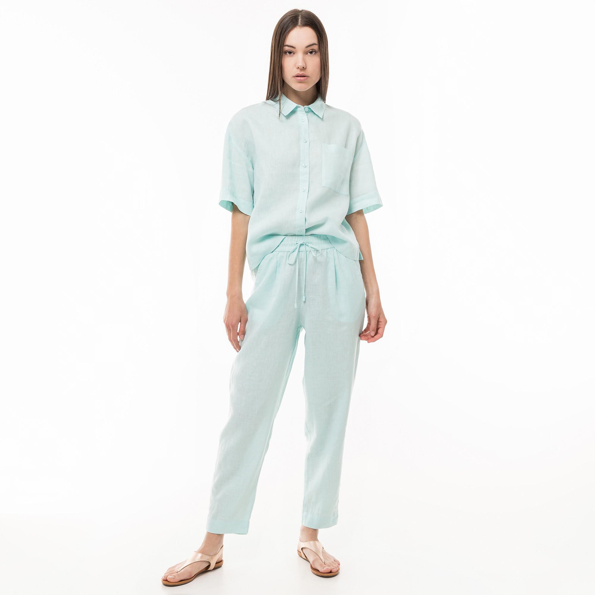 Image of Lange Hose, Jogging Stil Damen Horizon Blue 46