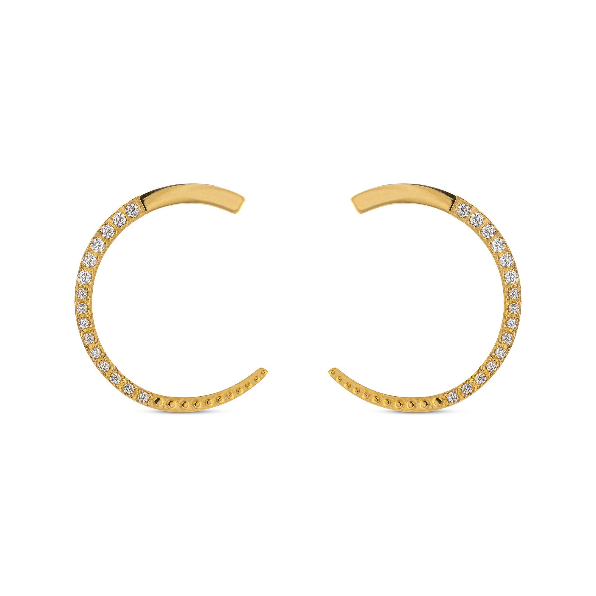 Image of Ohrringe Damen Goldfarben 20mm