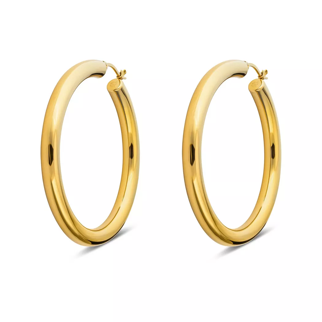ZAG Bijoux - Ohrringe, 50mm, Goldfarben