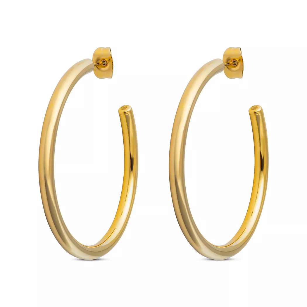 ZAG Bijoux - Ohrringe, 40mm, Goldfarben