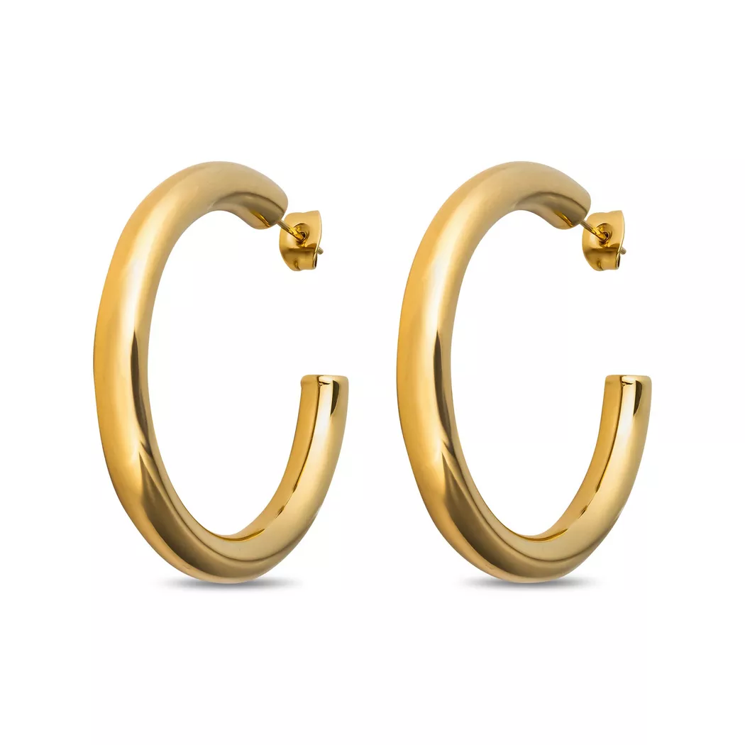 ZAG Bijoux - Ohrringe, 40mm, Goldfarben 2