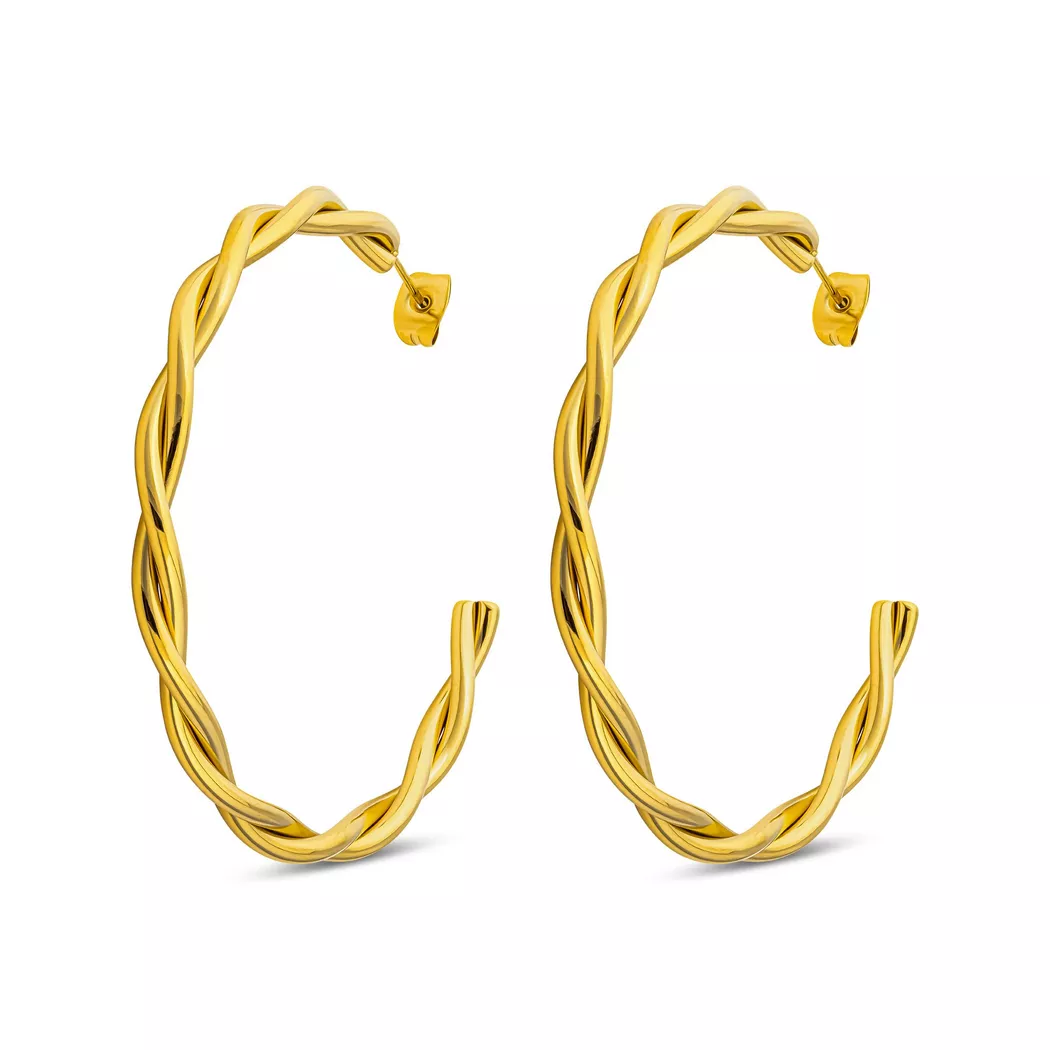 ZAG Bijoux - Ohrringe, 50mm, Goldfarben 2
