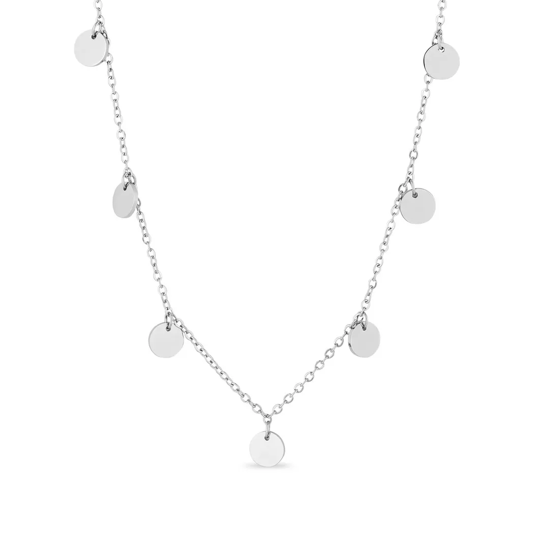 ZAG Bijoux - Halskette, 38.5CM, Metallgrau