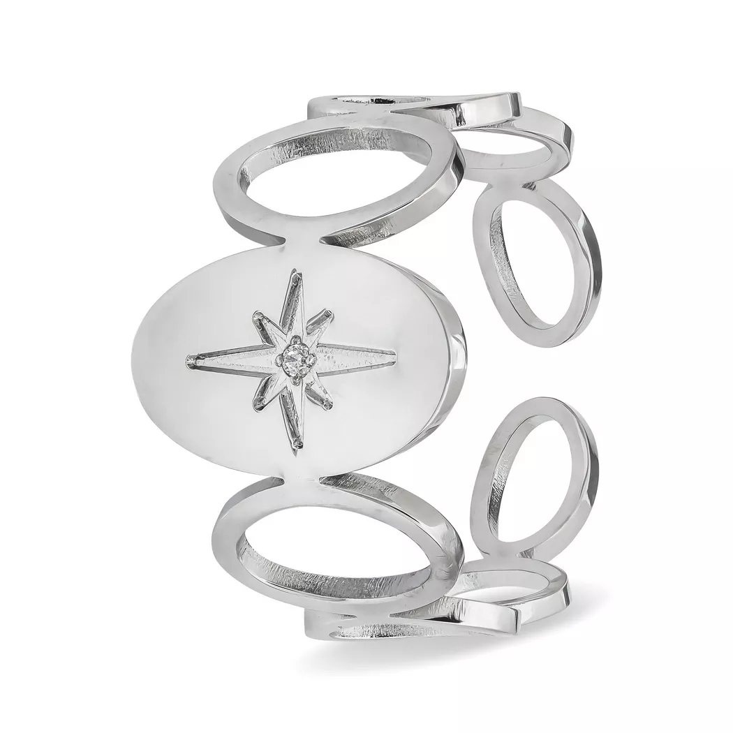 ZAG Bijoux - Ring, Verstellbar, Metallgrau