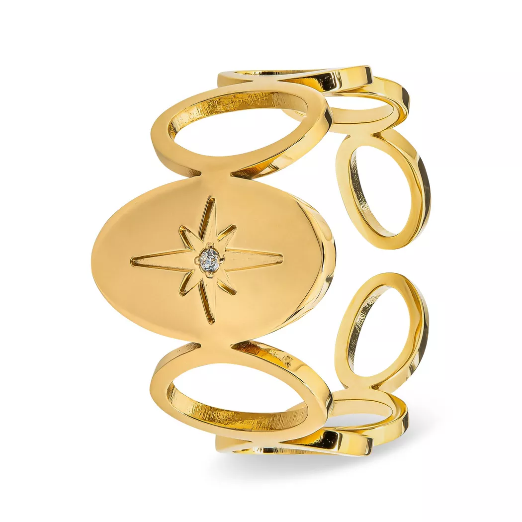 ZAG Bijoux - Ring, Verstellbar, Goldfarben 5