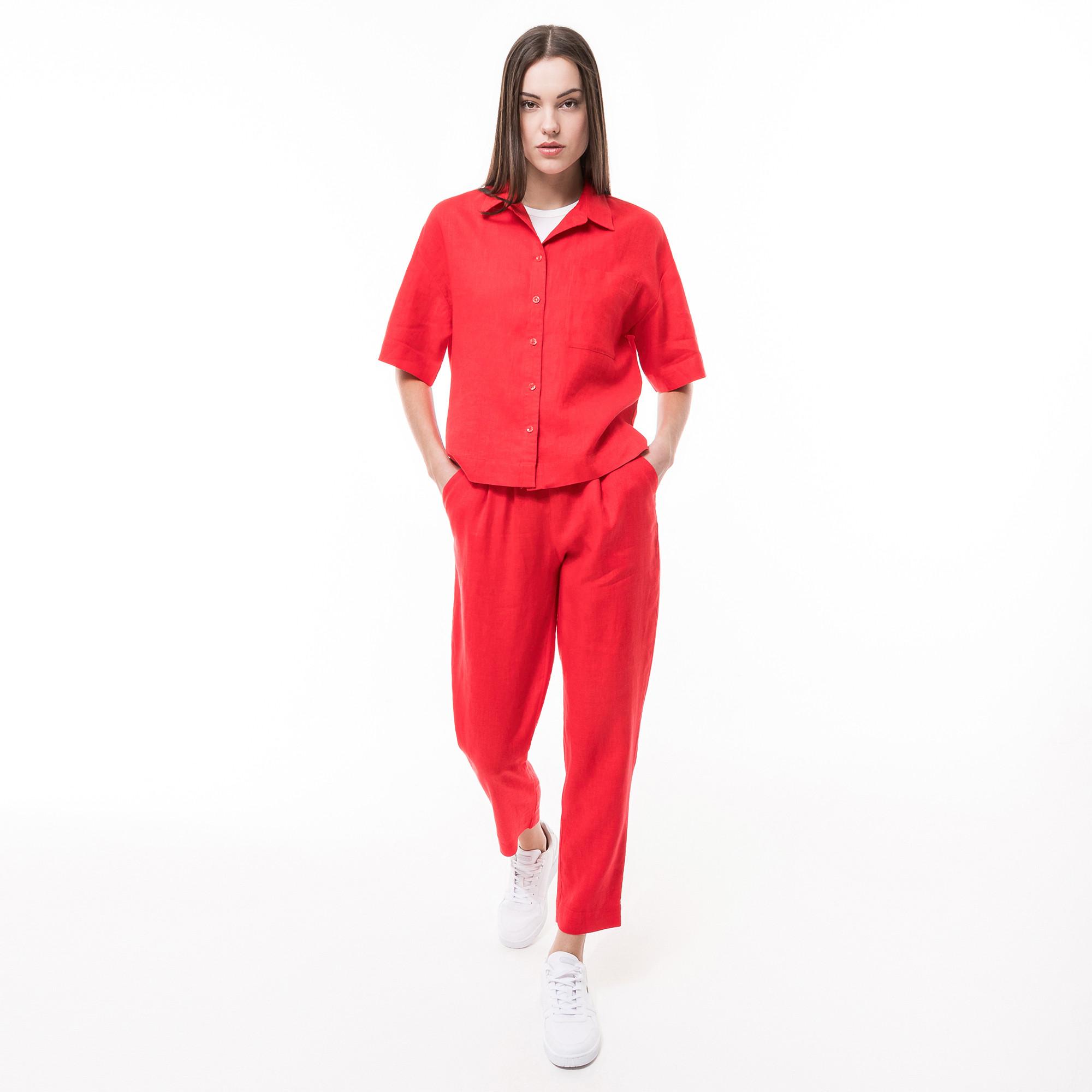 Image of Bluse, Kurzarm Damen Paprika 46