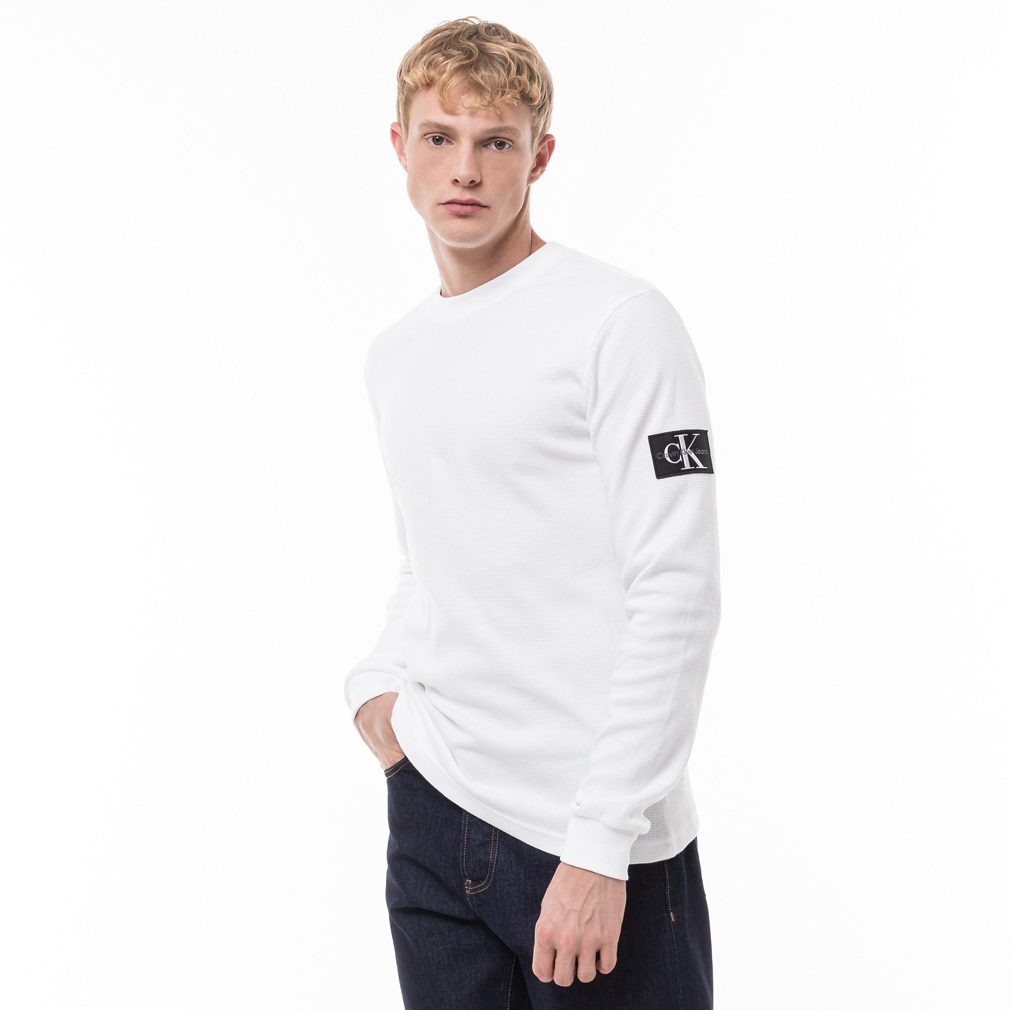 Calvin Klein Jeans Waffle T-shirt maniche lunghe  