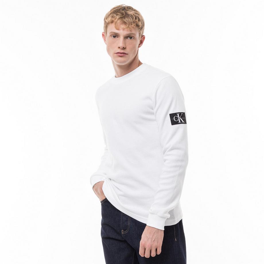 Calvin Klein Jeans Waffle T-shirt maniche lunghe  