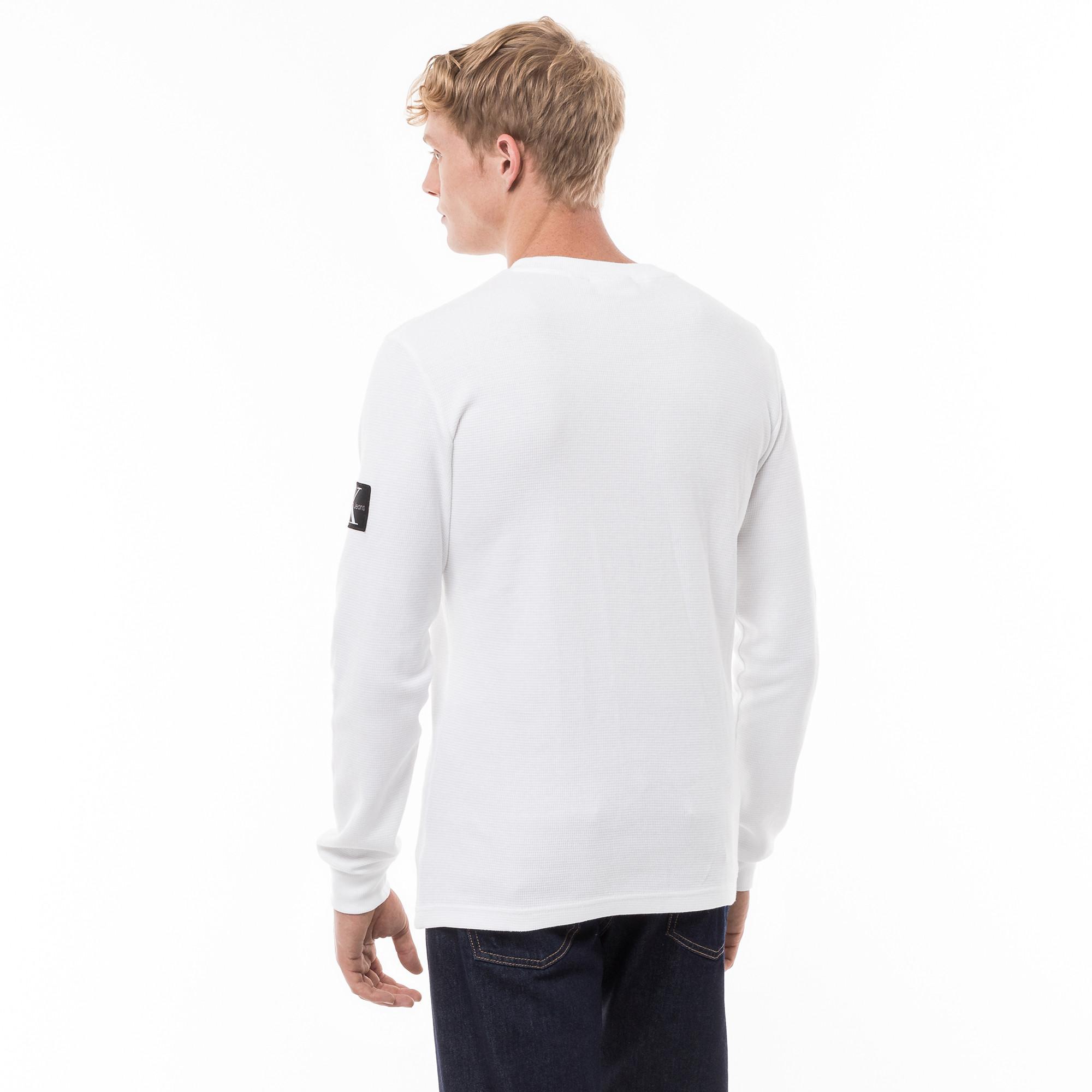 Calvin Klein Jeans Waffle T-shirt maniche lunghe  