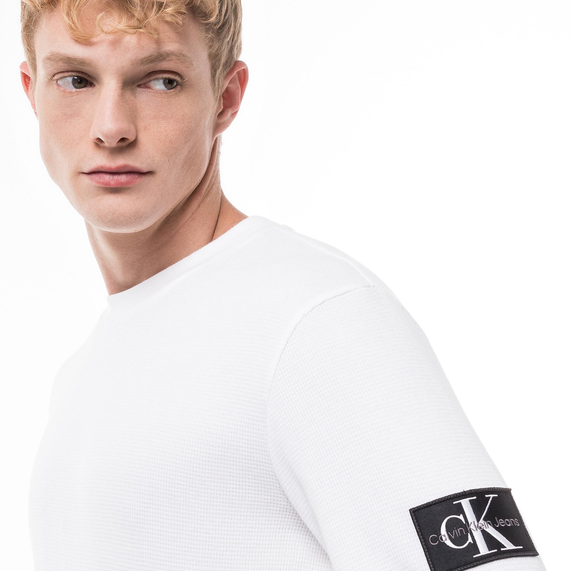 Calvin Klein Jeans Waffle T-shirt maniche lunghe  