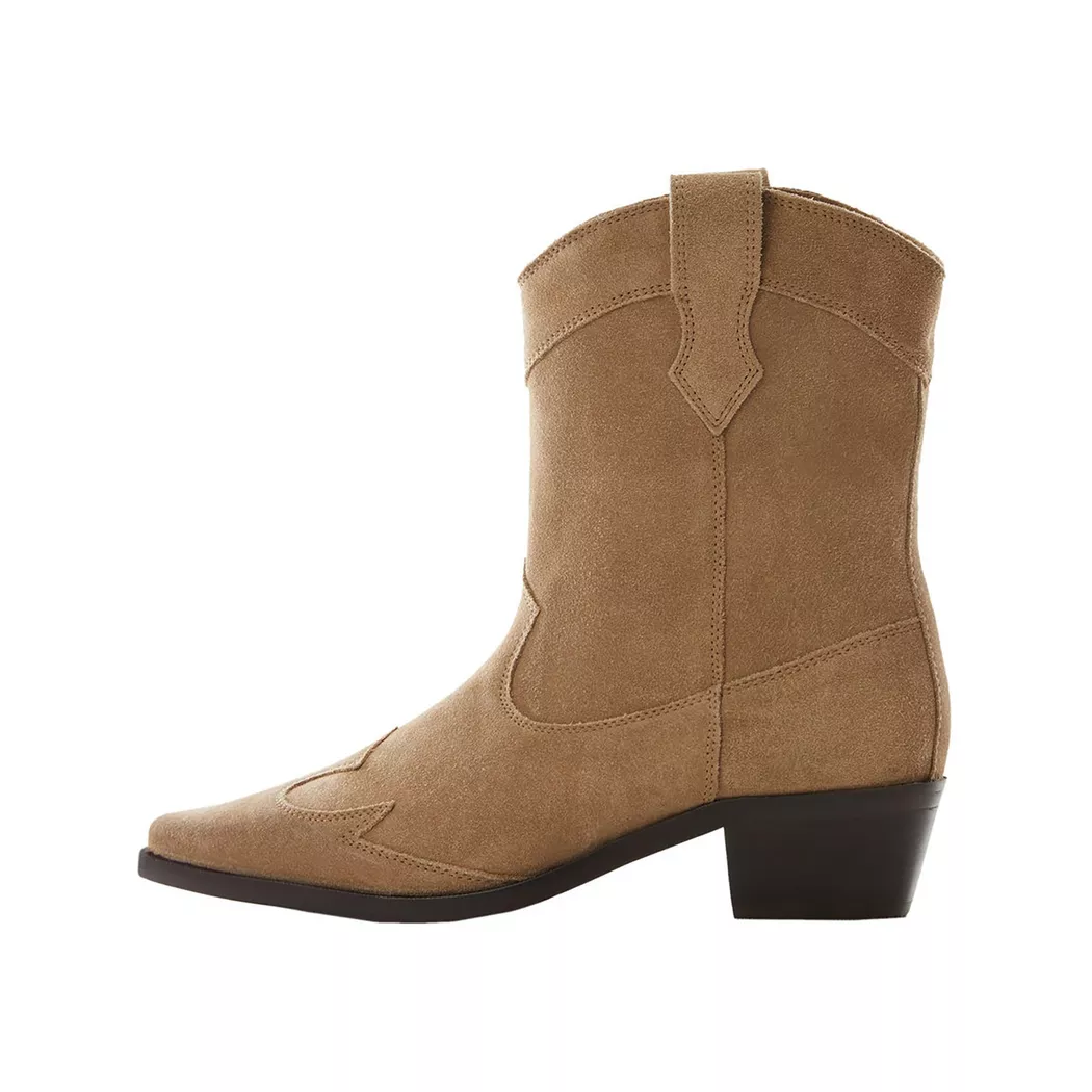 MANGO Kids - Bootsschuhe, Western Stiefeletten, 36, Beige