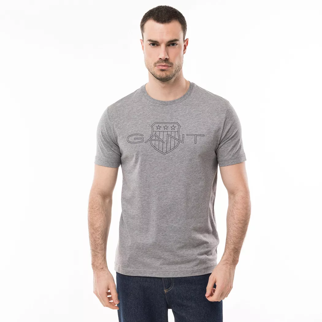 Gant - T-Shirt, für Herren, Grau, Größe S