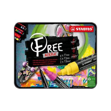 Acrylmarker im Metalletui