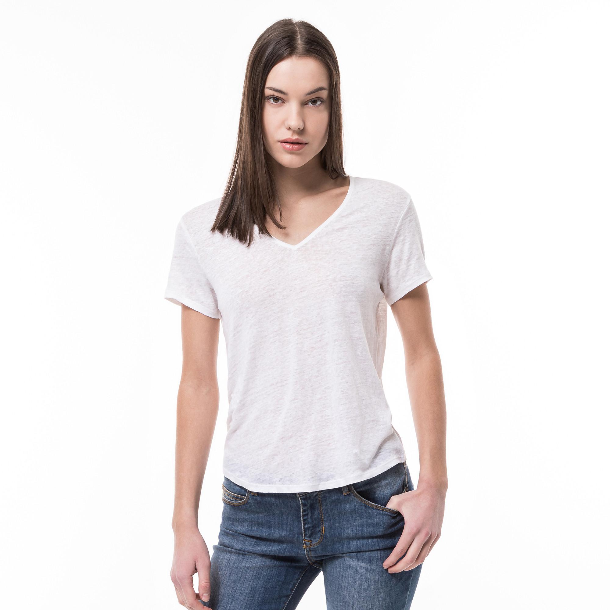 Manor Woman  T-shirt, scollo a V, maniche corte 