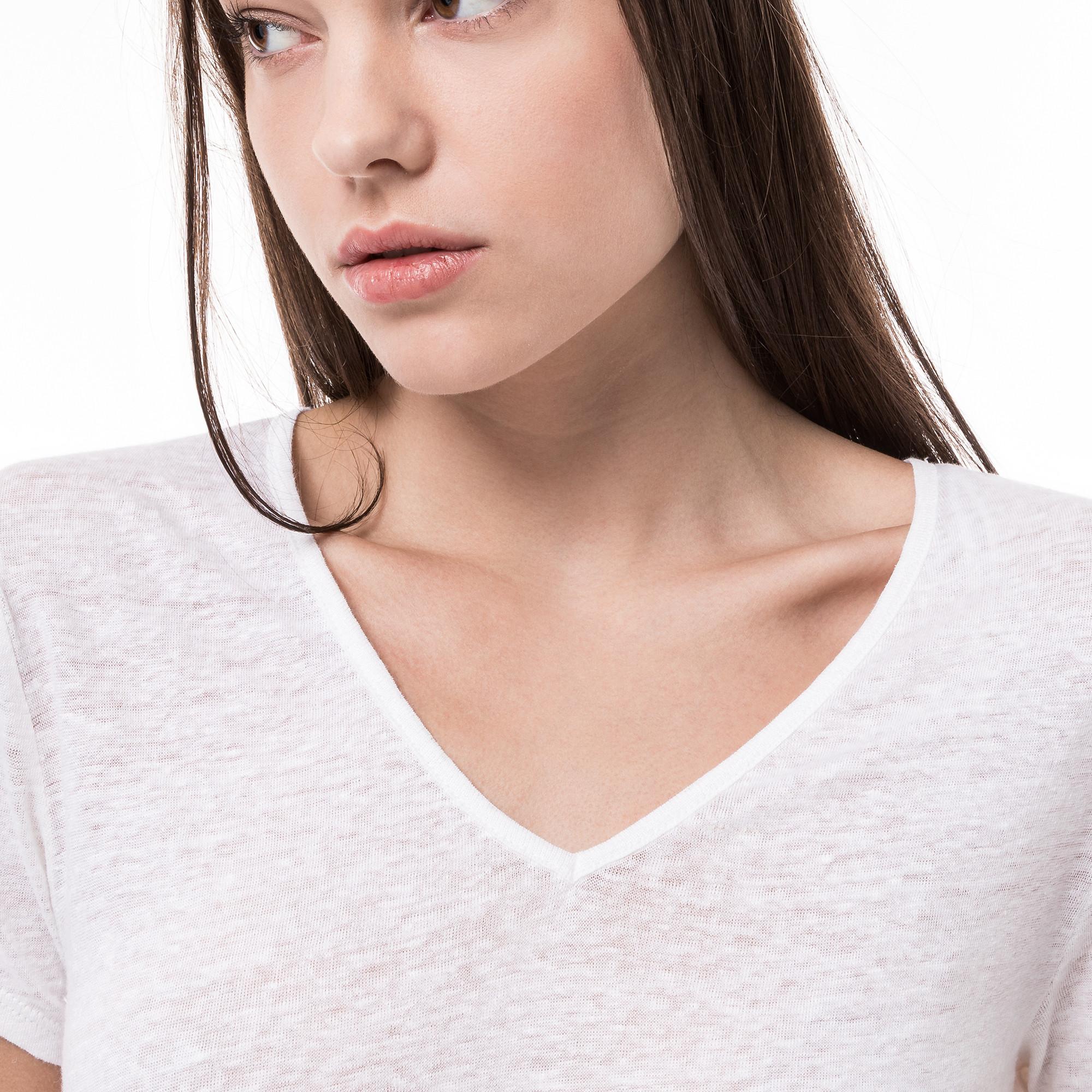 Manor Woman T-Shirt Col V Manches Courtes  