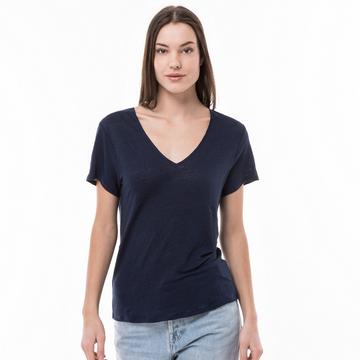 T-shirt, scollo a V, maniche corte