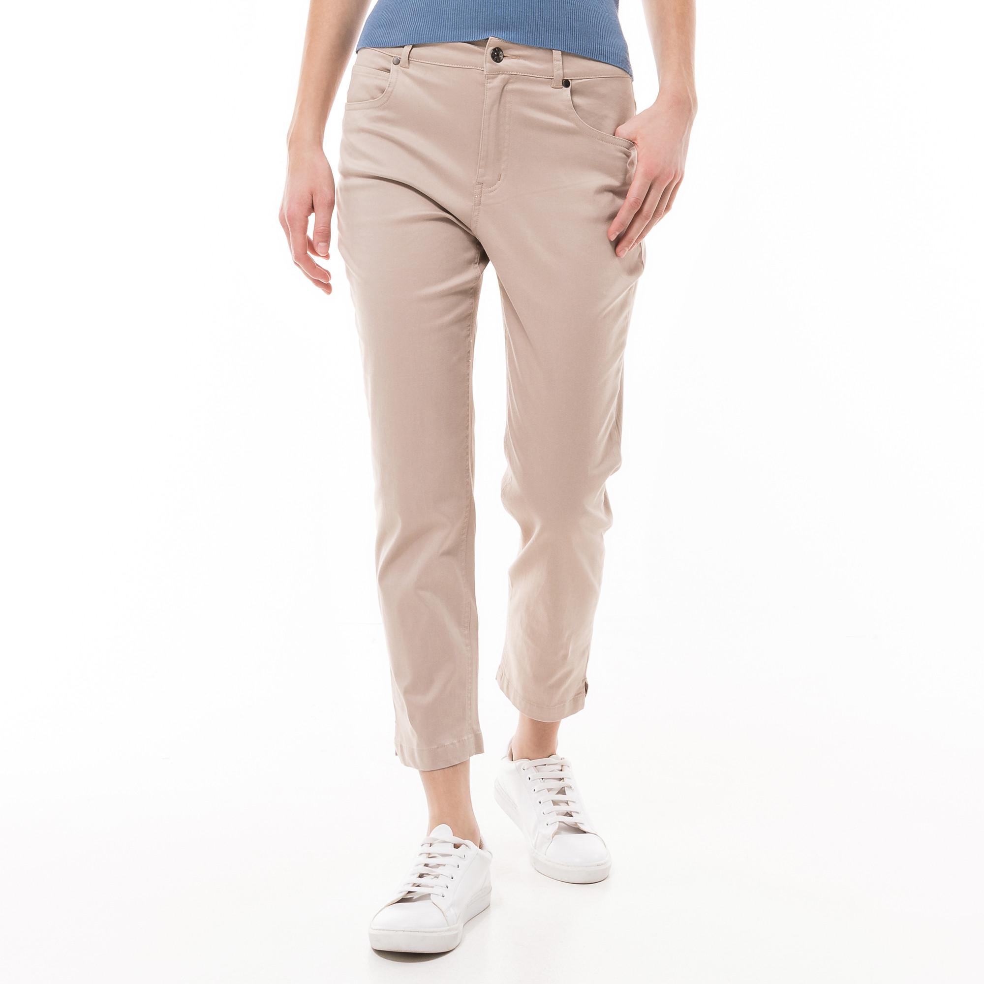 Image of Hose, Slim Fit, 7/8-länge Damen Taupe 38