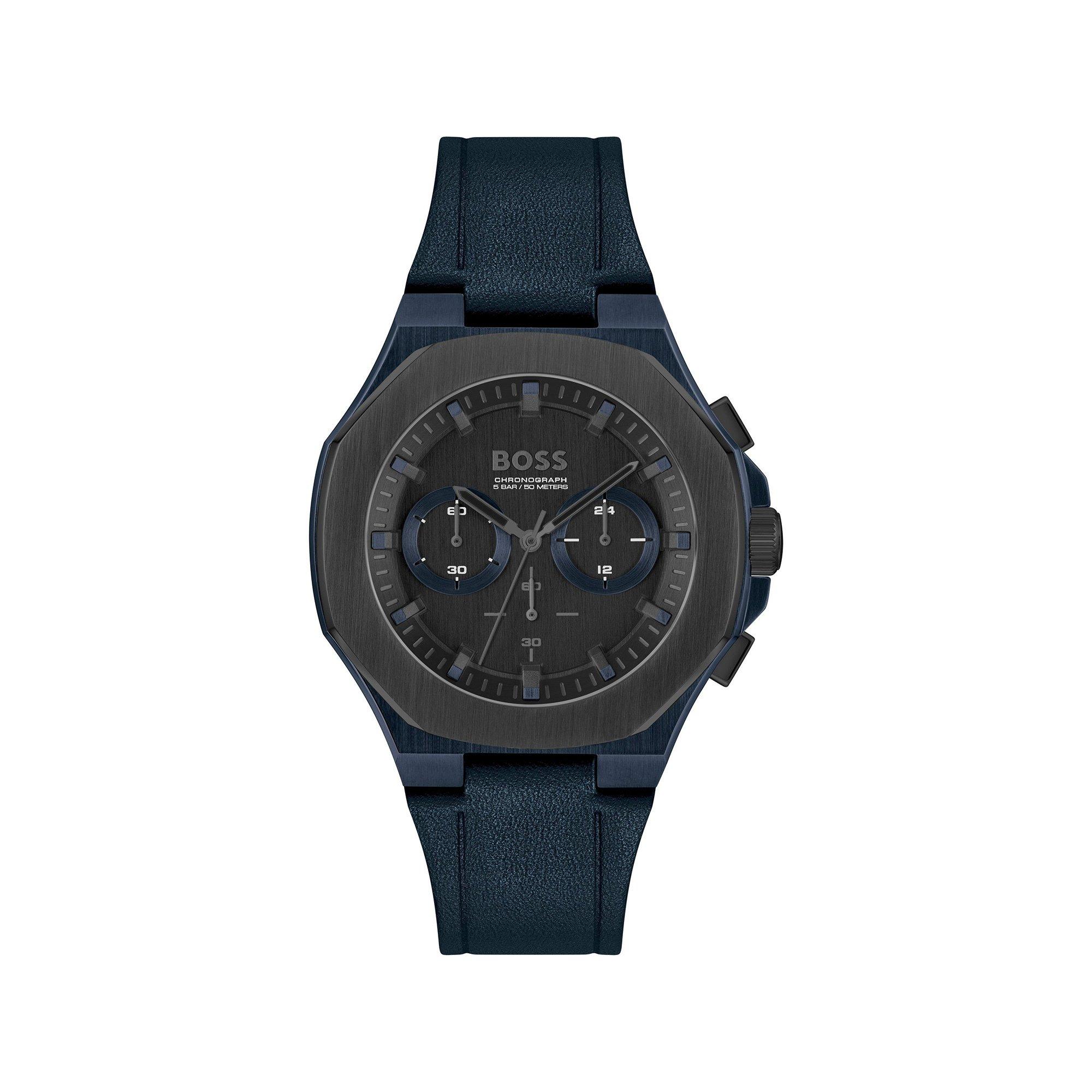 Image of Chronograph Uhr Herren Dunkelblau 45mm
