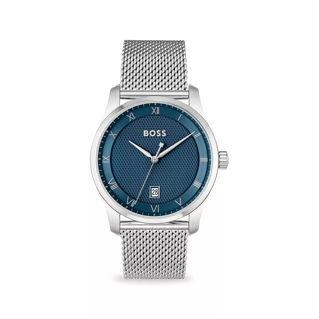 Boss Principle Montre Argent Bleu 41mm 2