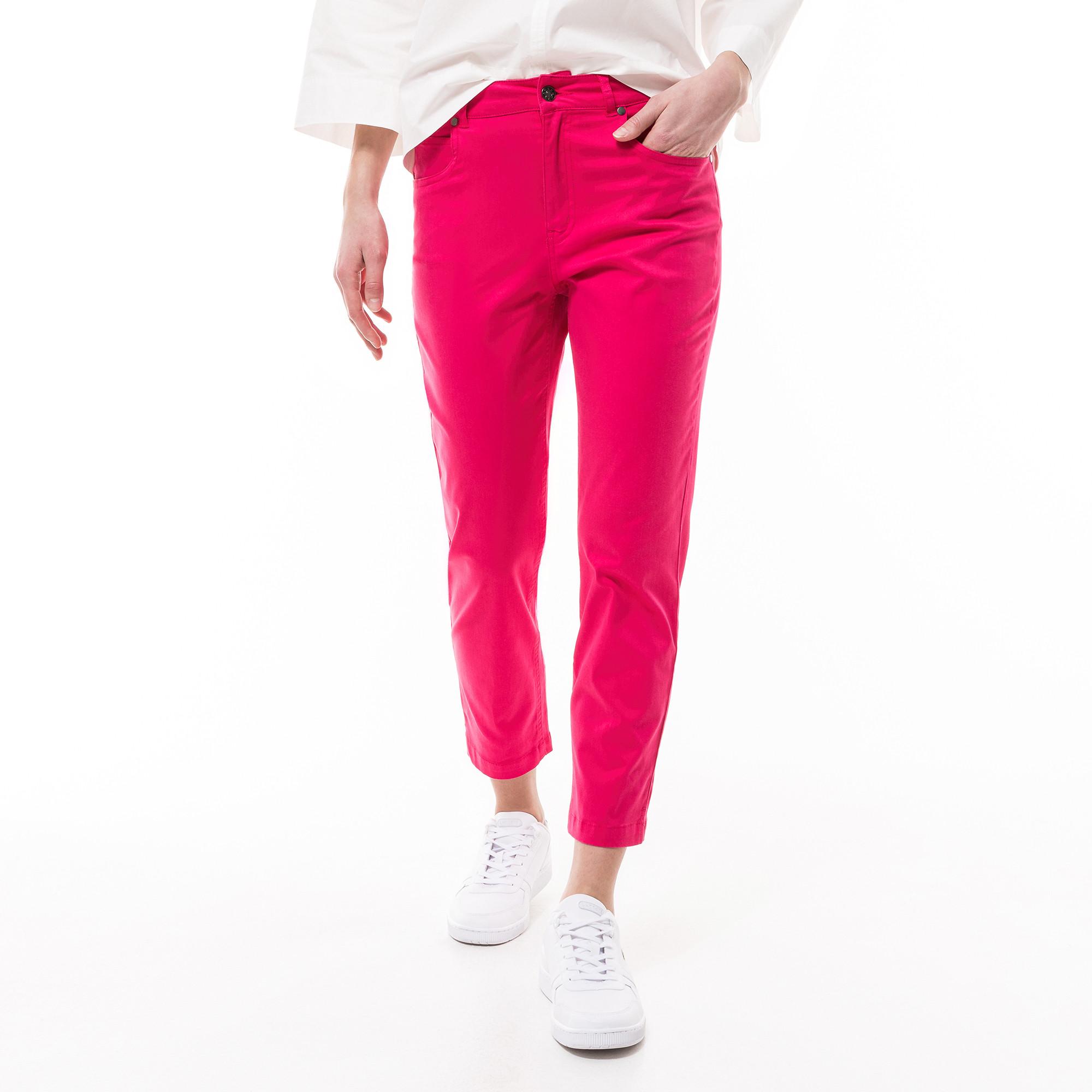 Image of Hose, Slim Fit, 7/8-länge Damen Pink 44