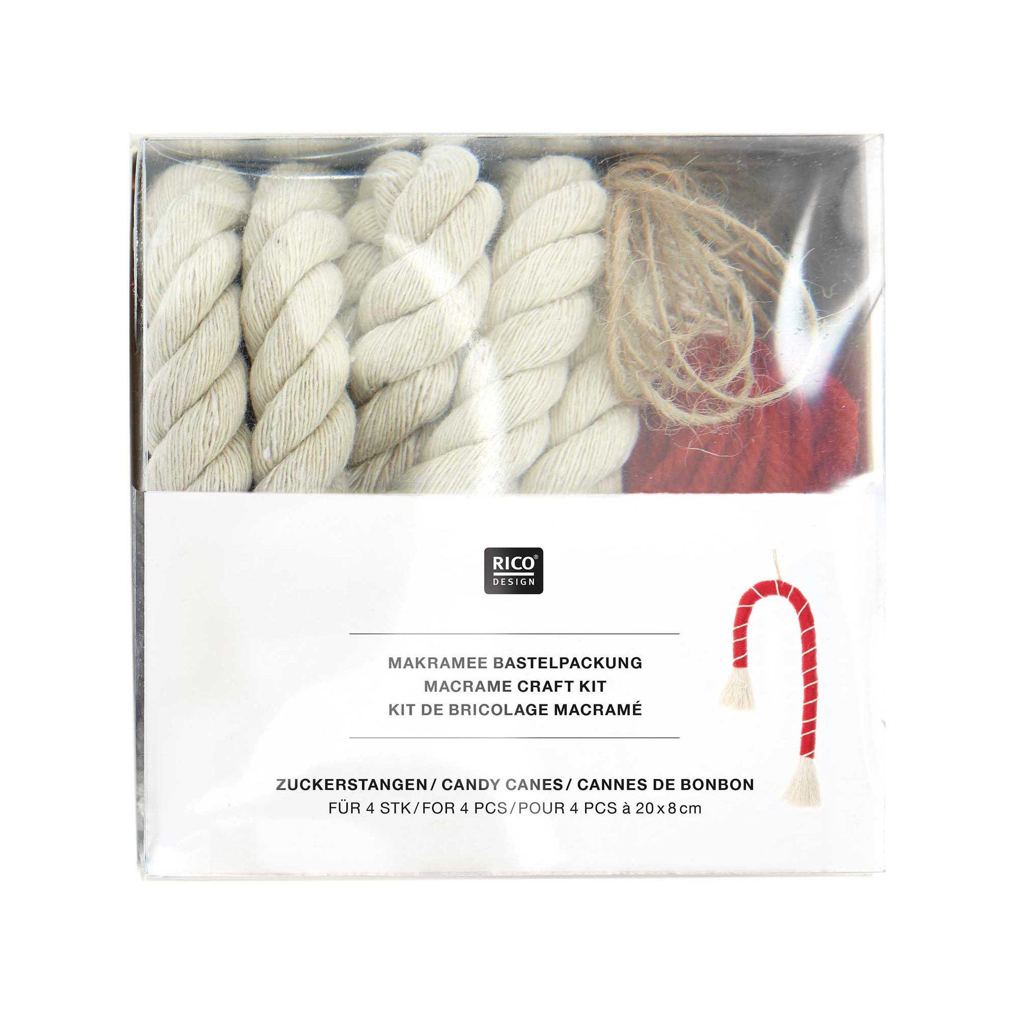 RICO-Design Makramee-Set Zuckerstangen 