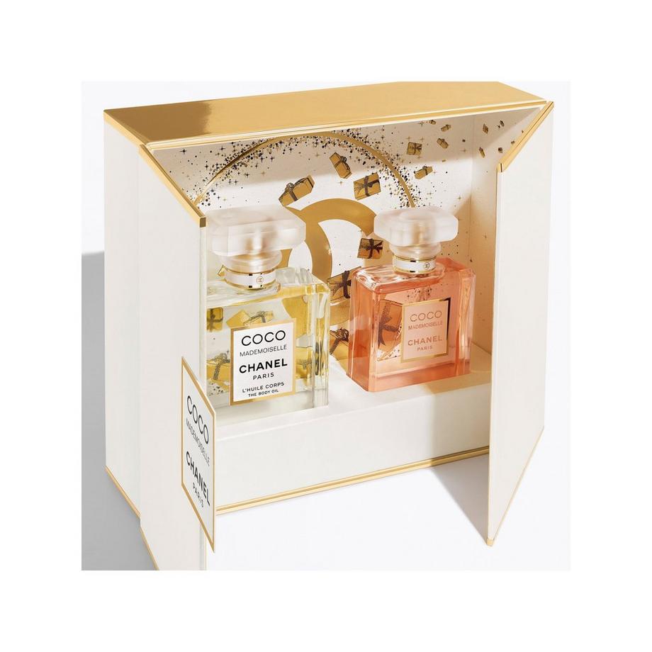 CHANEL COCO MADEMOISELLE SET MIT EAU DE PARFUM UND KÖRPERÖL IM ZERSTÄUBER 