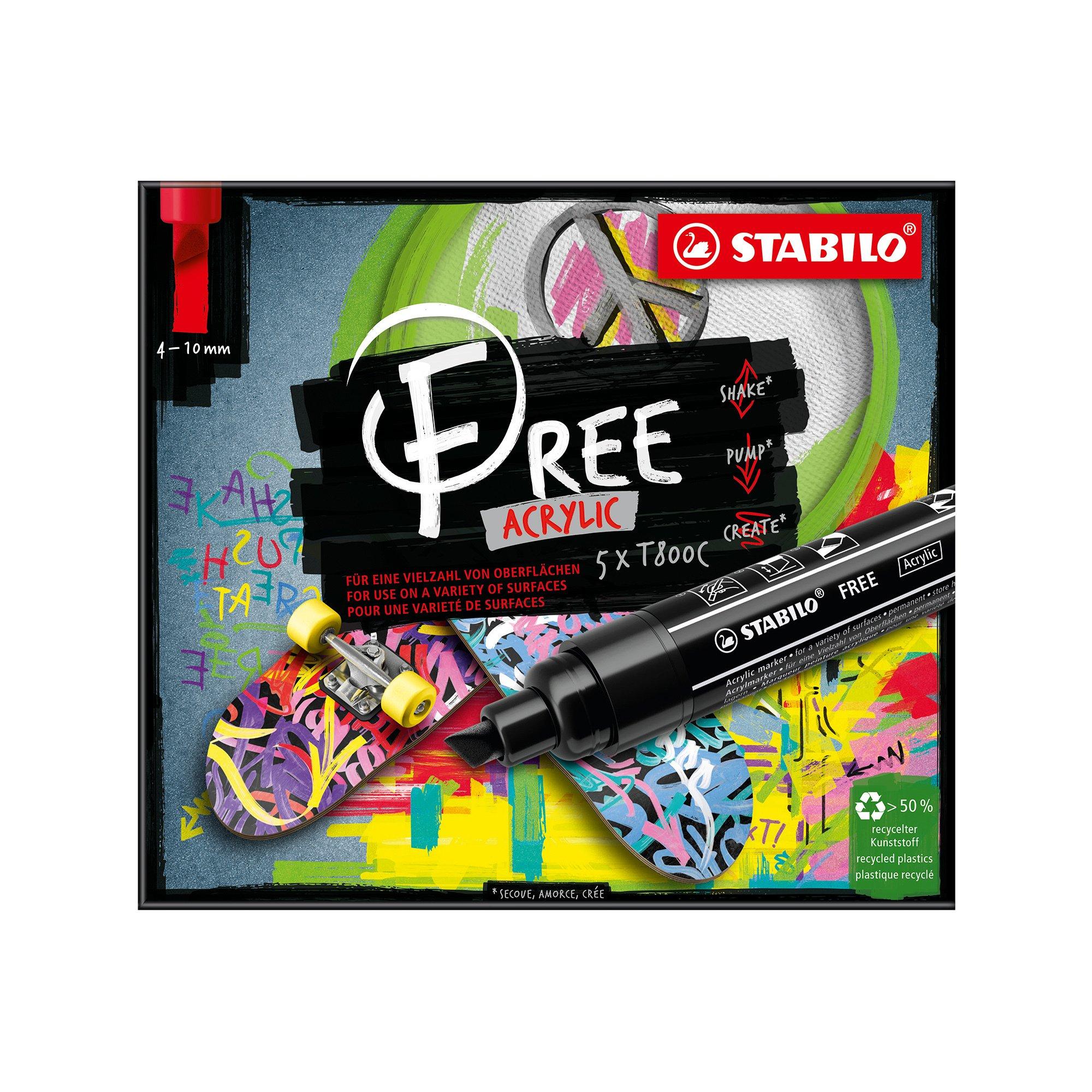 STABILO Acrylmarker Set FREE 