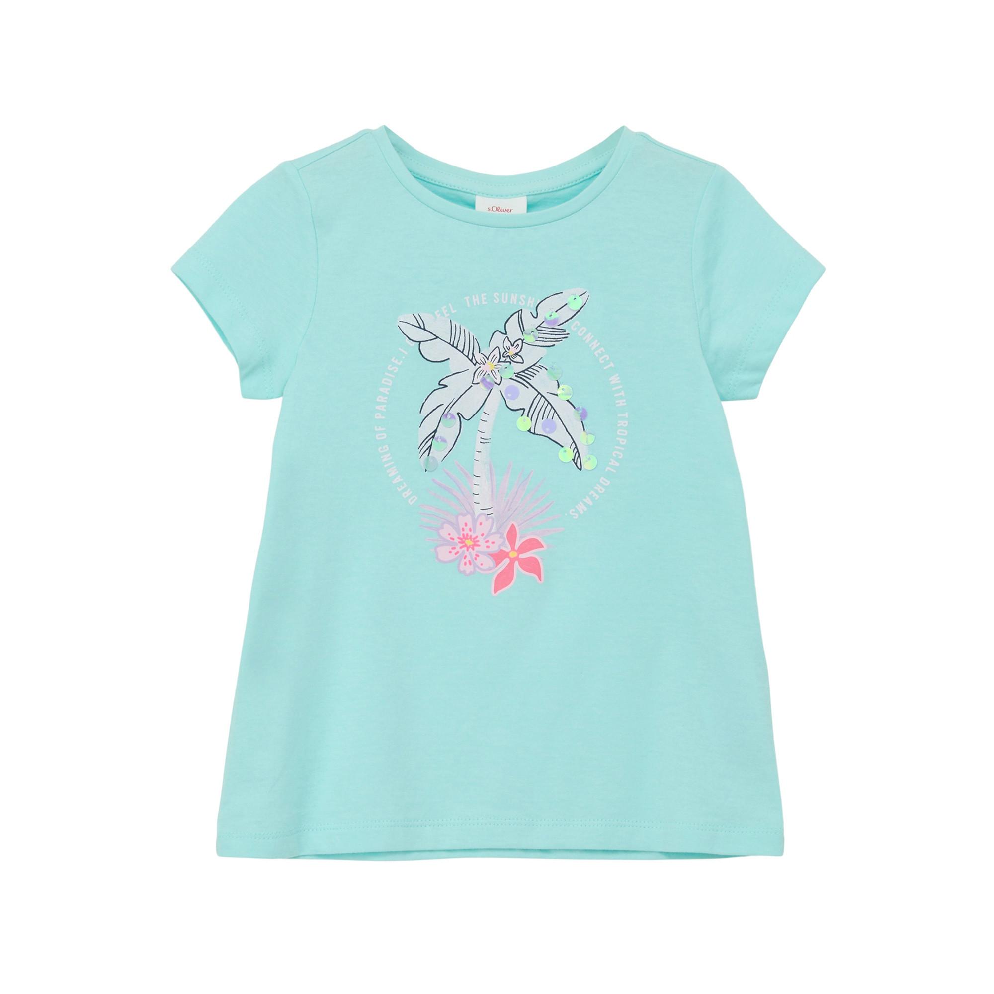 Image of T-shirt Mädchen Petroleumblau 104-110