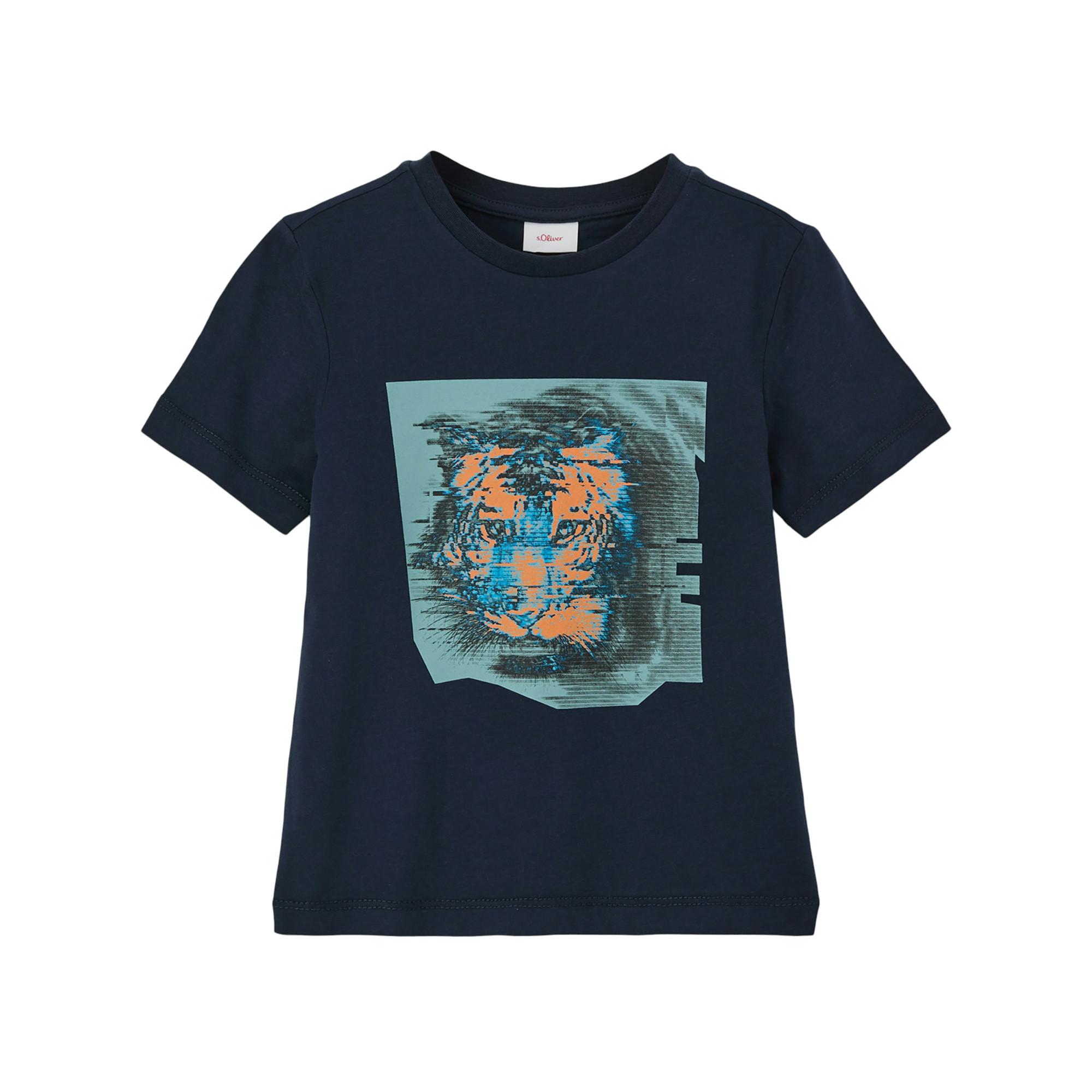 Image of T-shirt Jungen Blau 116/122/SLIM
