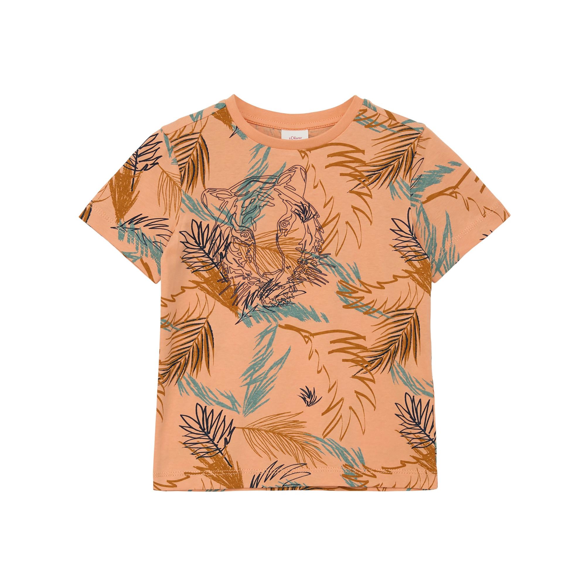 Image of T-shirt Jungen Orange 104/110/SLIM