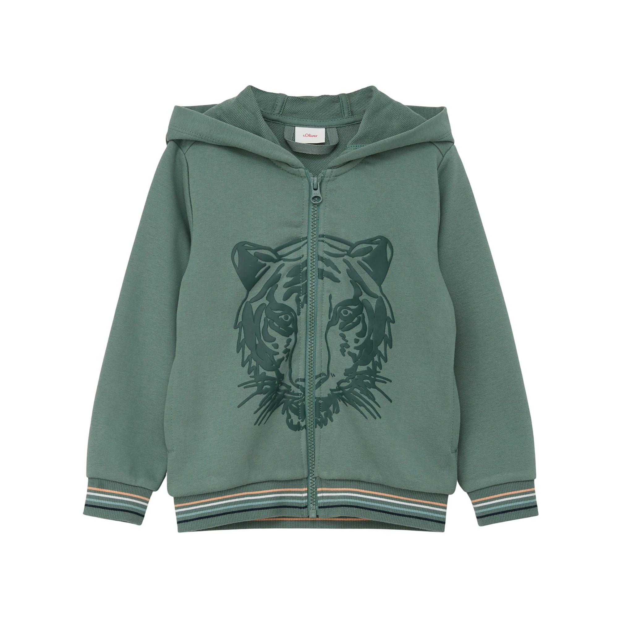 Image of Sweatshirt Jungen Dunkel Olivgrün 104/110/SLIM