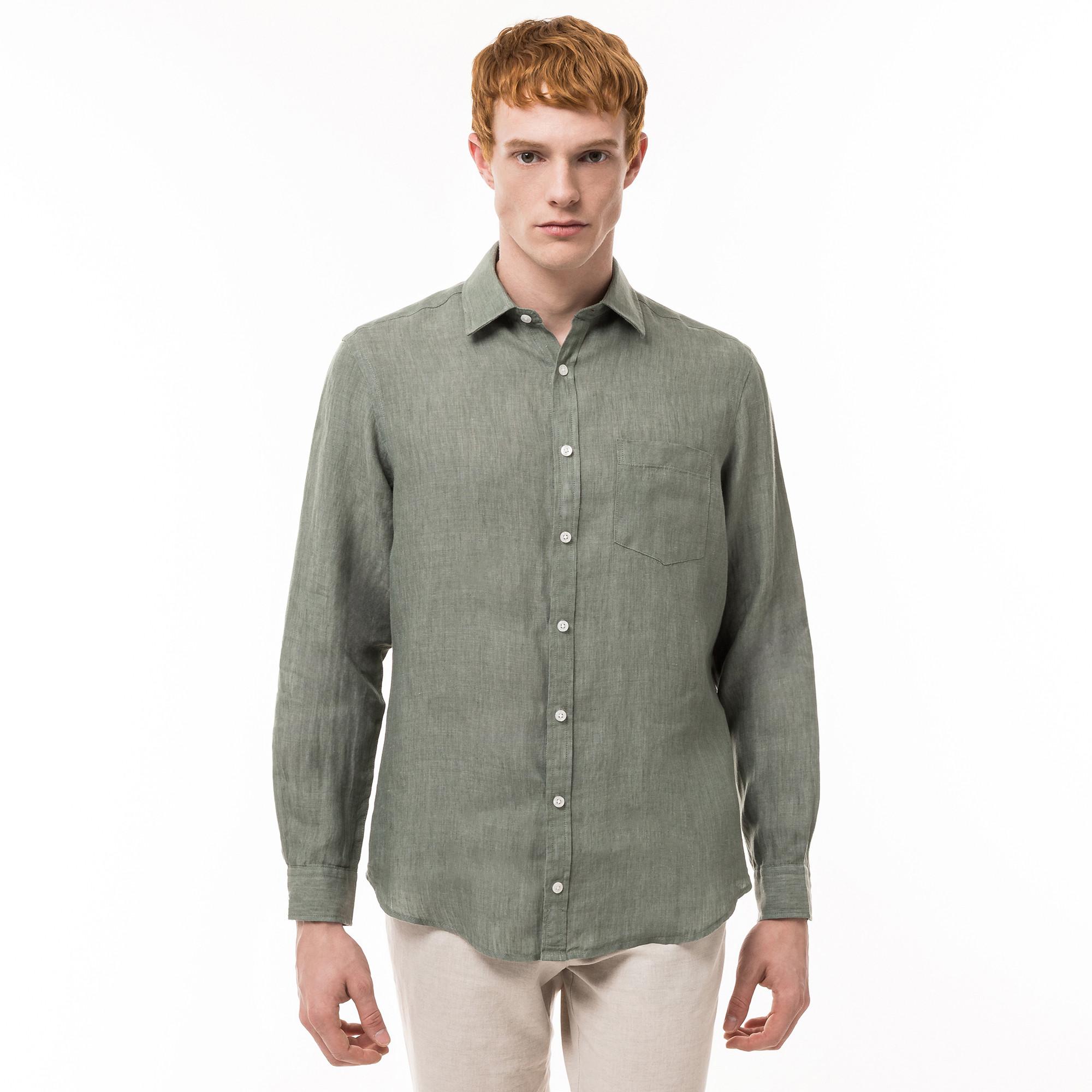 Image of Hemd, Classic Fit, Langarm Herren Grün XXL