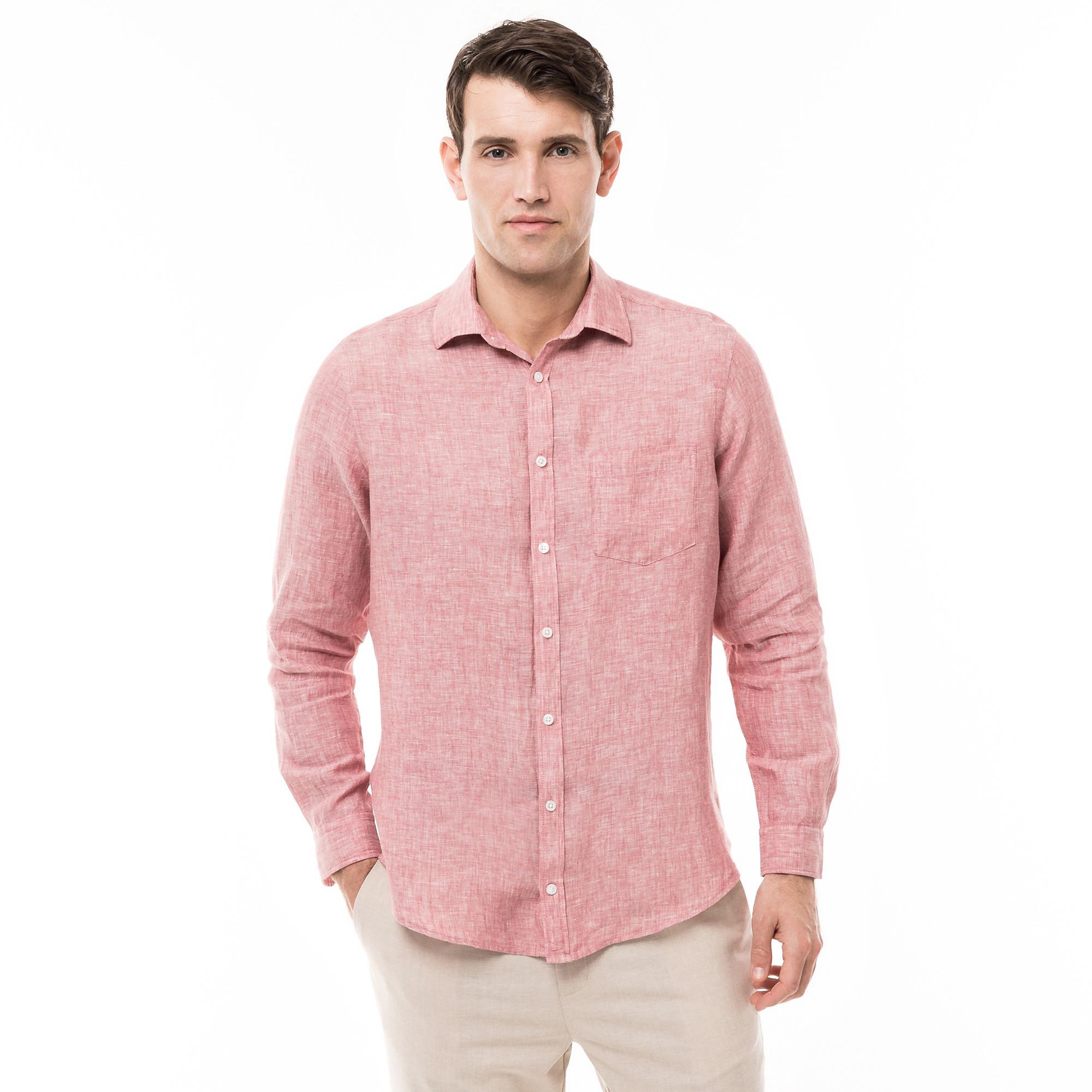 Image of Hemd, Classic Fit, Langarm Herren Rosa XXL