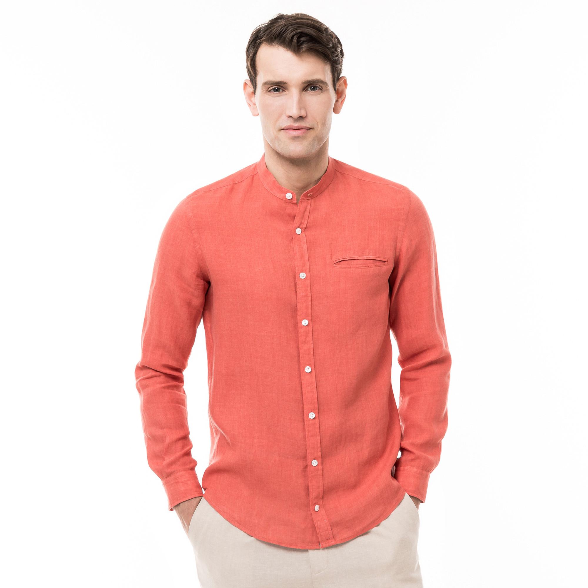 Image of Hemd, Modern Fit, Langarm Herren Korall M