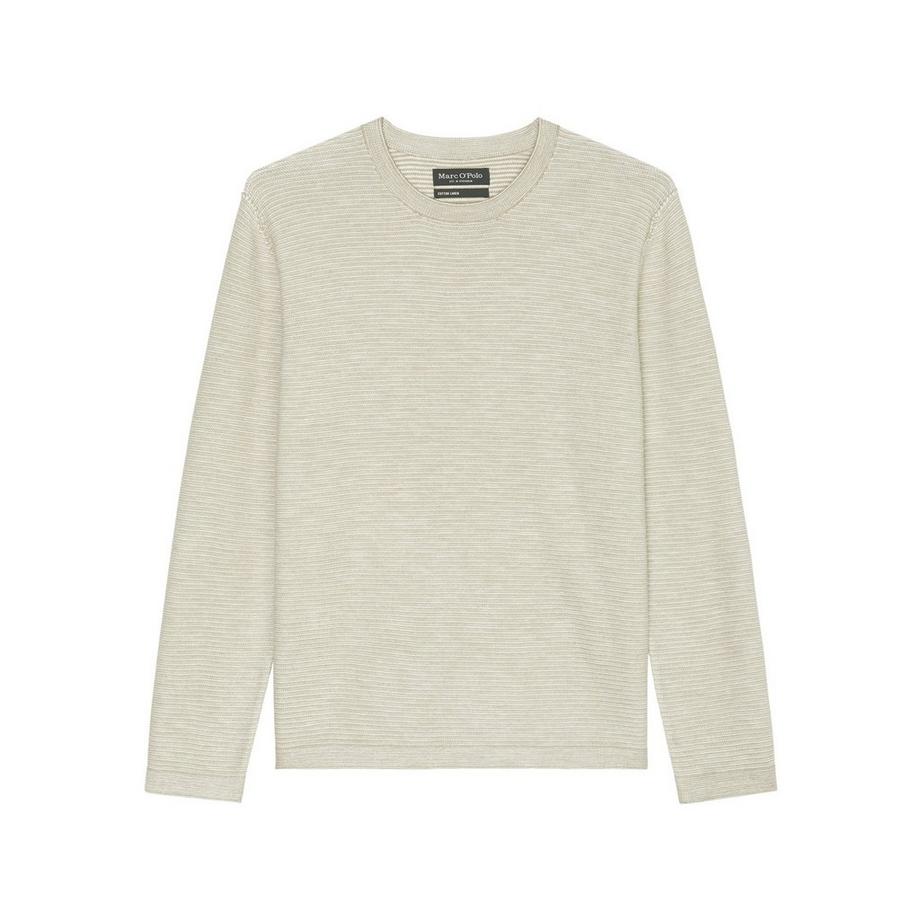 Marc O'Polo Maglione Girocollo Cotone Lino Rigato  