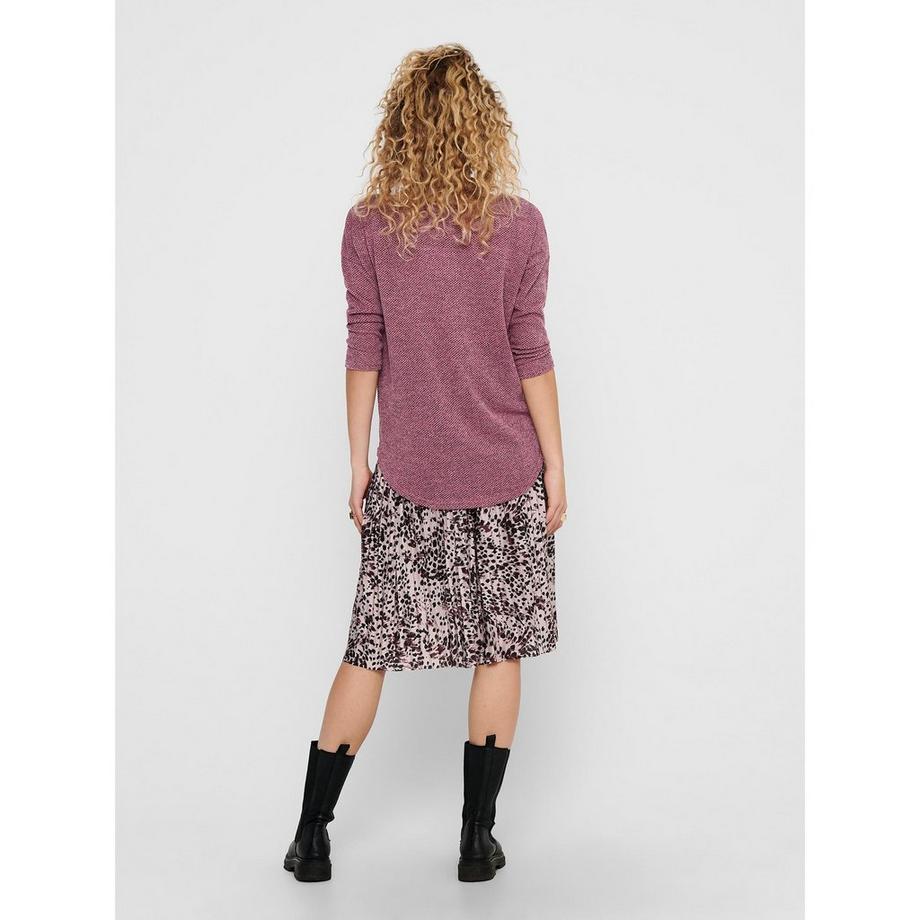 ONLY Top Maglia Girocollo Maniche Lunghe  