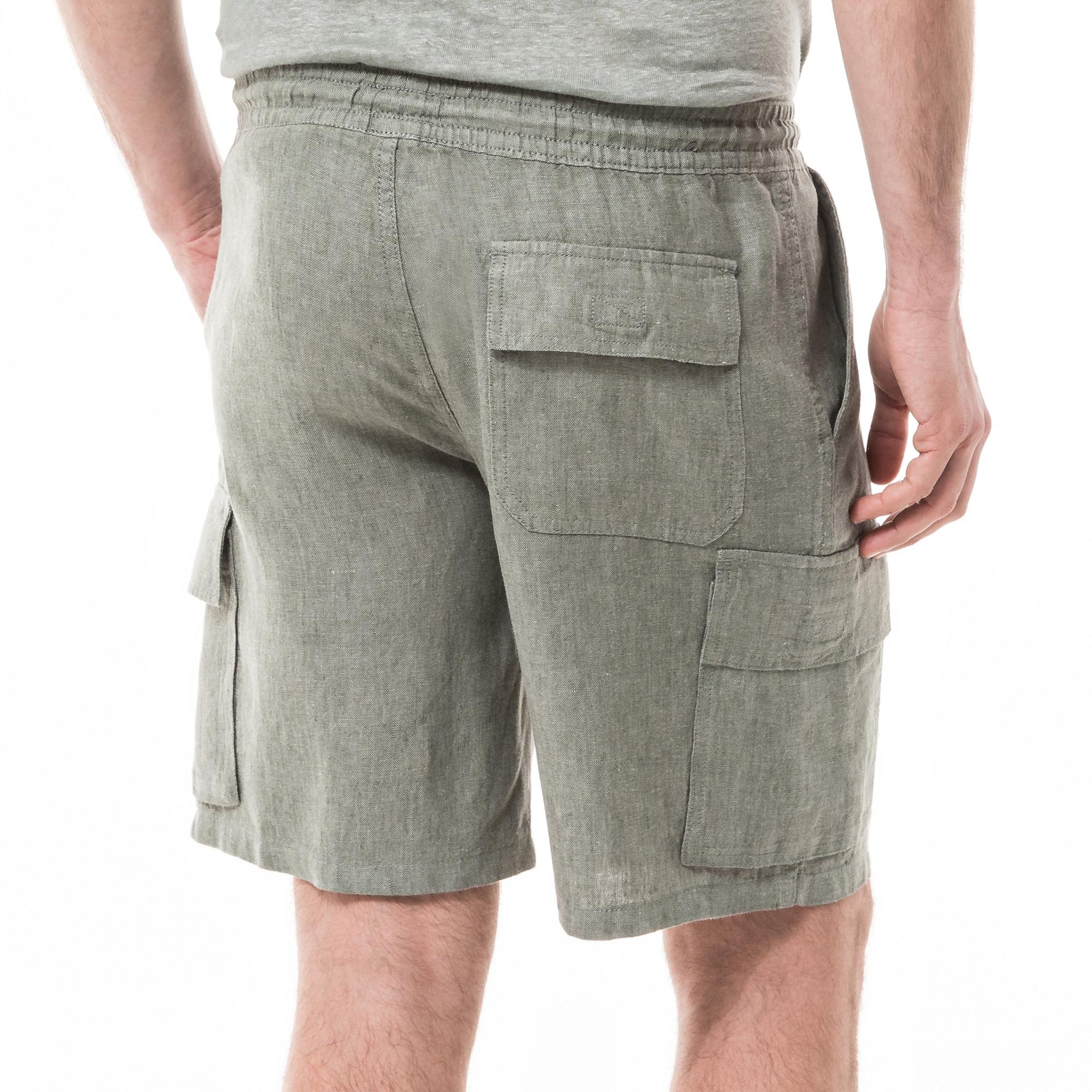 Manor Man  Leinen Cargo-Shorts 