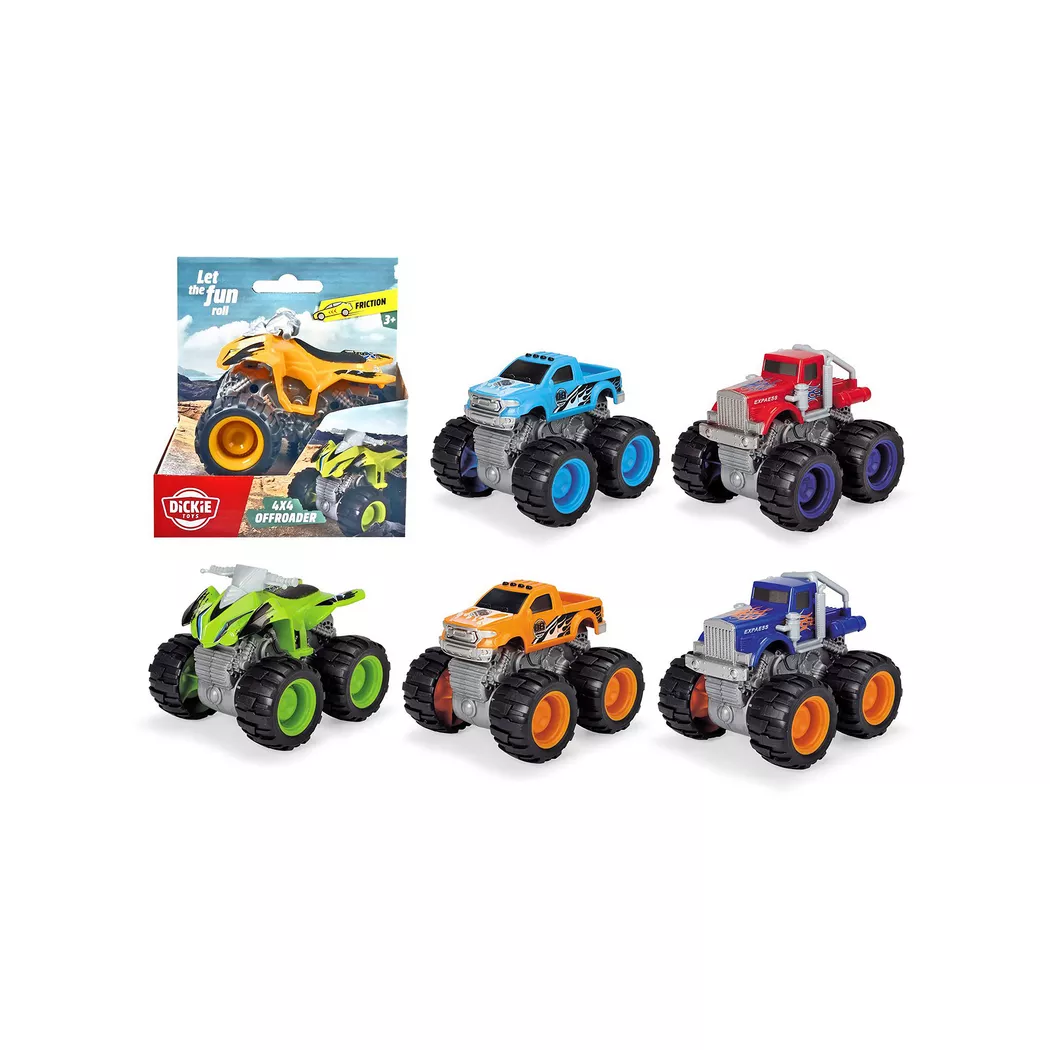 Dickie - 4x4 Offroader, Zufallsauswahl, Multicolor
