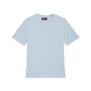 Marc O'Polo T-shirt, neckhole binding with two needle topstitching, chest pocket, logo print T-shirt 