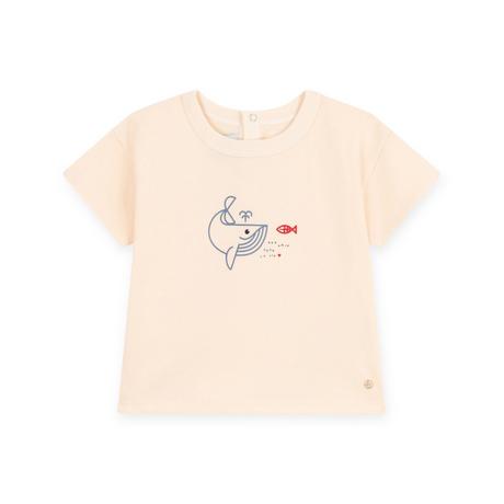 PETIT BATEAU  T-shirt girocollo, maniche corte 