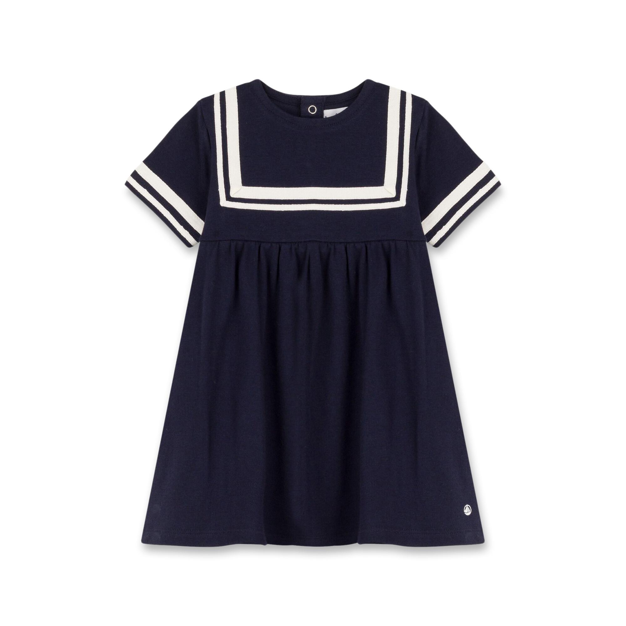Image of Babykleid, Kurzarm Unisex Marine 12 mese