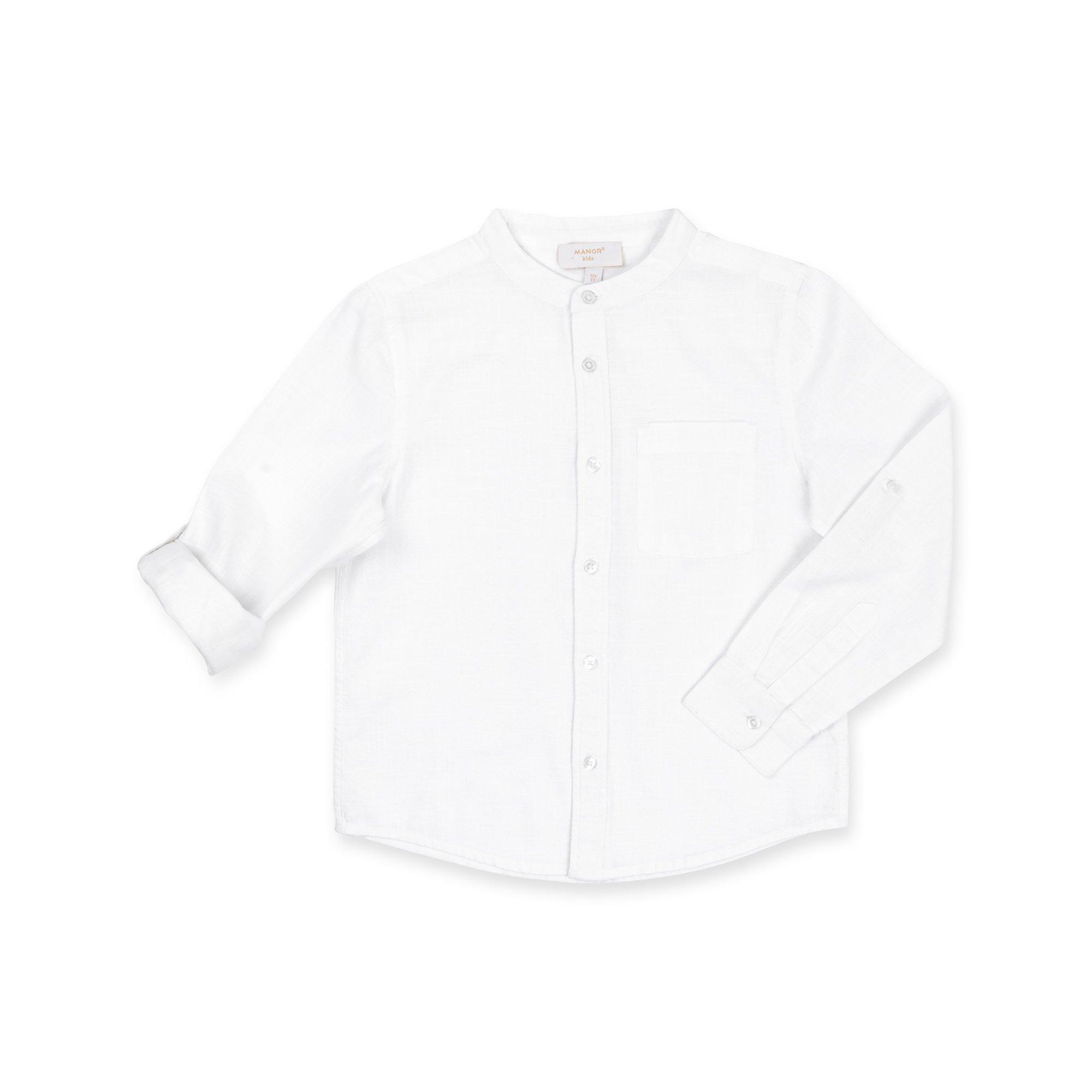 Image of Hemd, Langarm Jungen Weiss 146-152