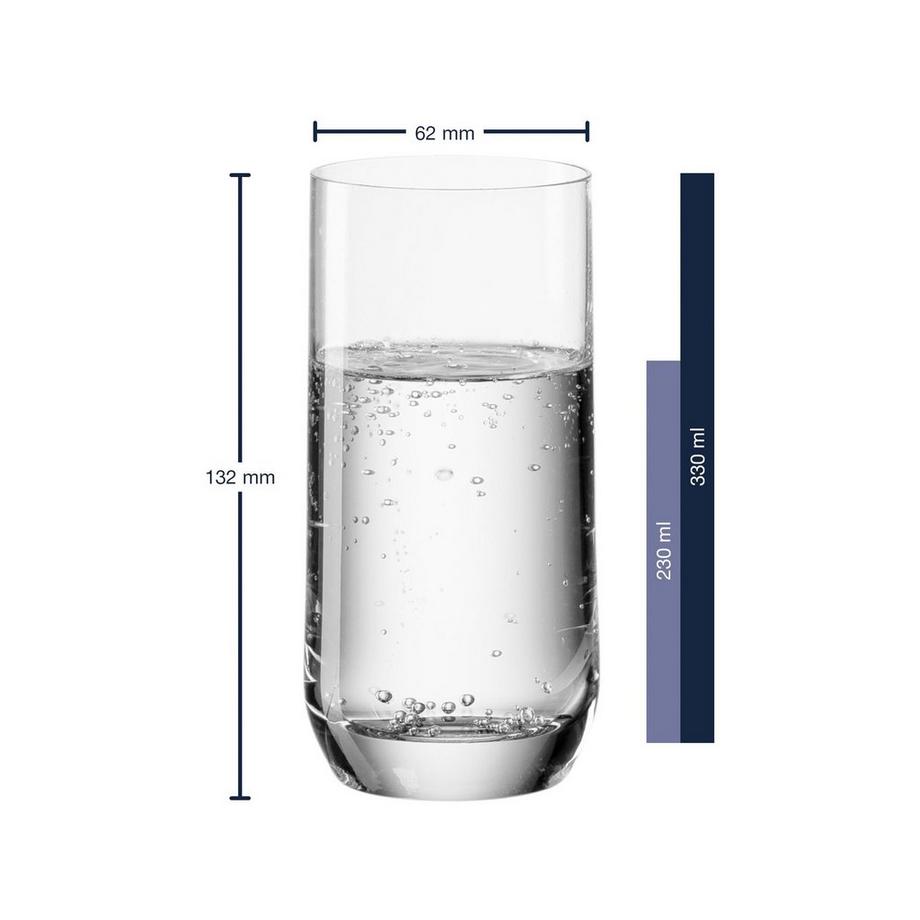 LEONARDO Longdrinkglas, 6 Stück Daily 