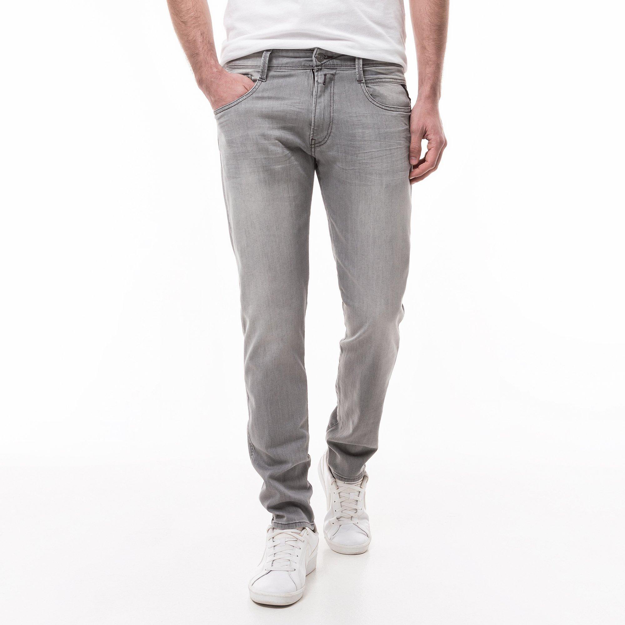 Image of Jeans, Slim Fit Herren Grau L30/W32