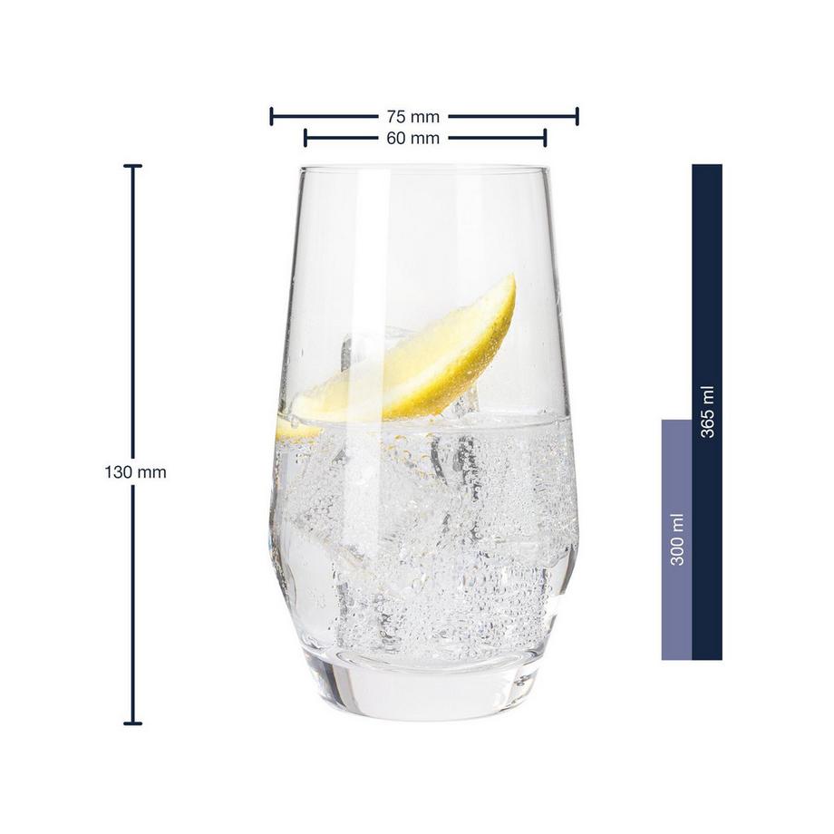 LEONARDO Verres à long drink, 6 pièces Puccini 