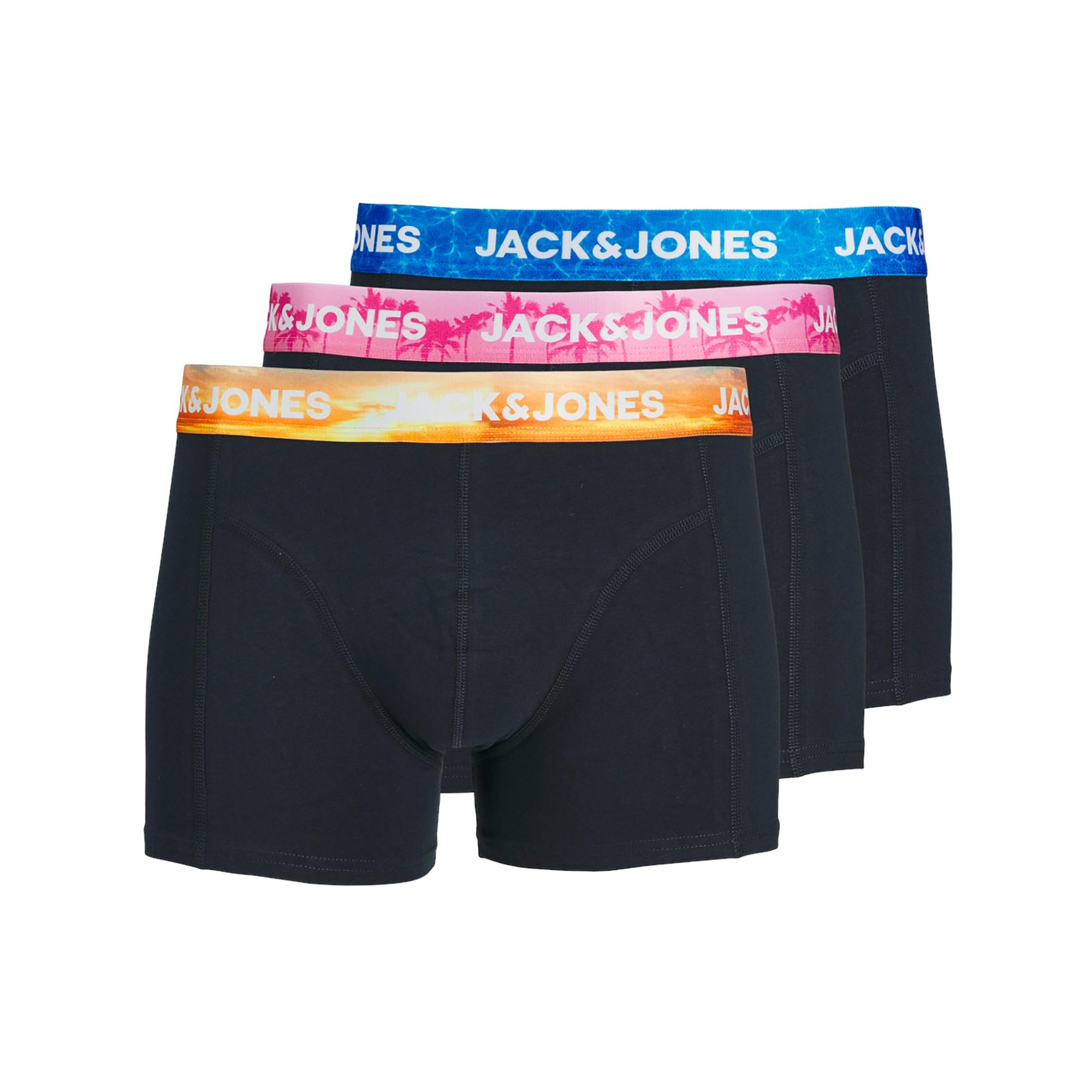 JACK & JONES JACLUCA SOLID TRUNKS 3 P Lot de 3 boxers 