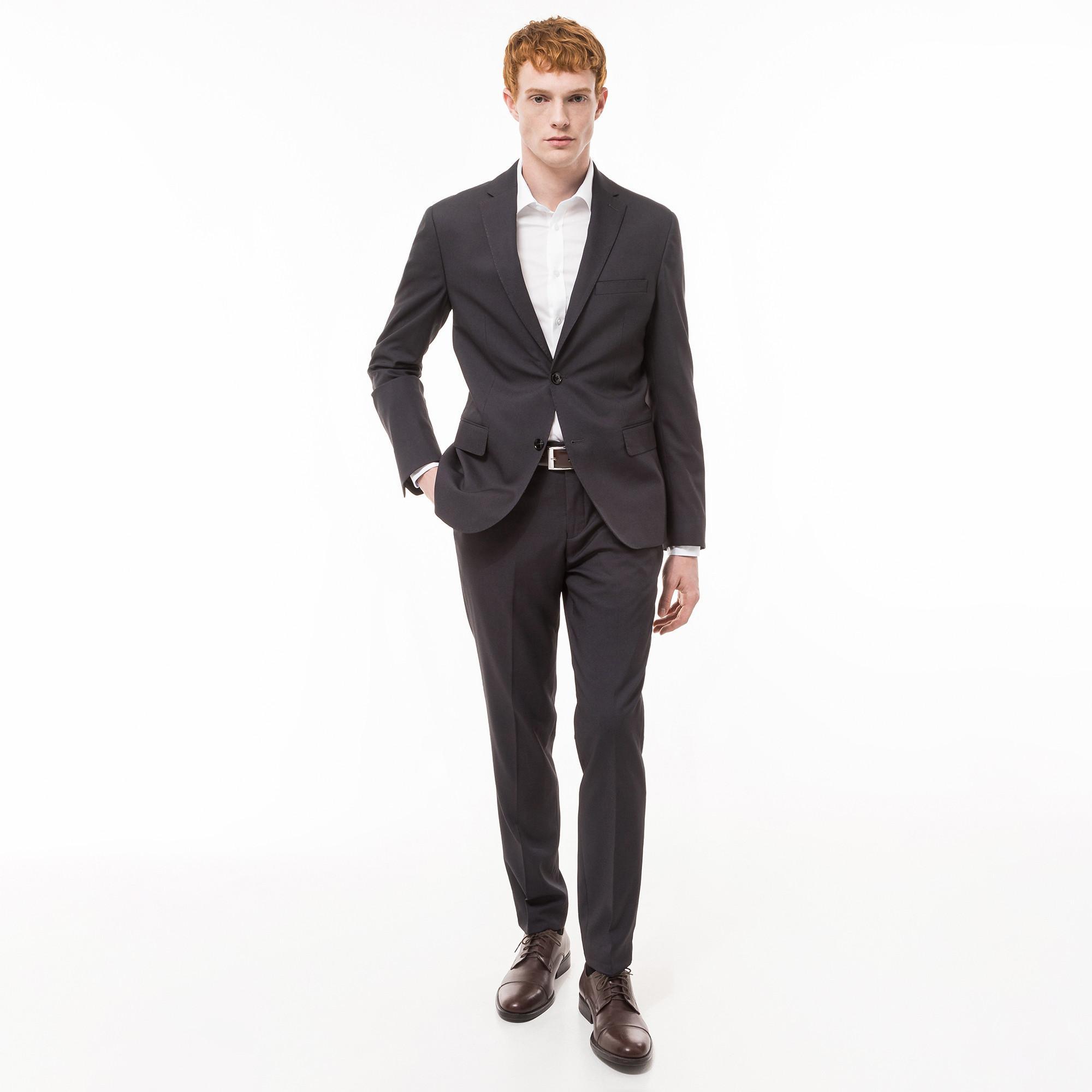 Image of Veston Modern Fit Herren Grau 46