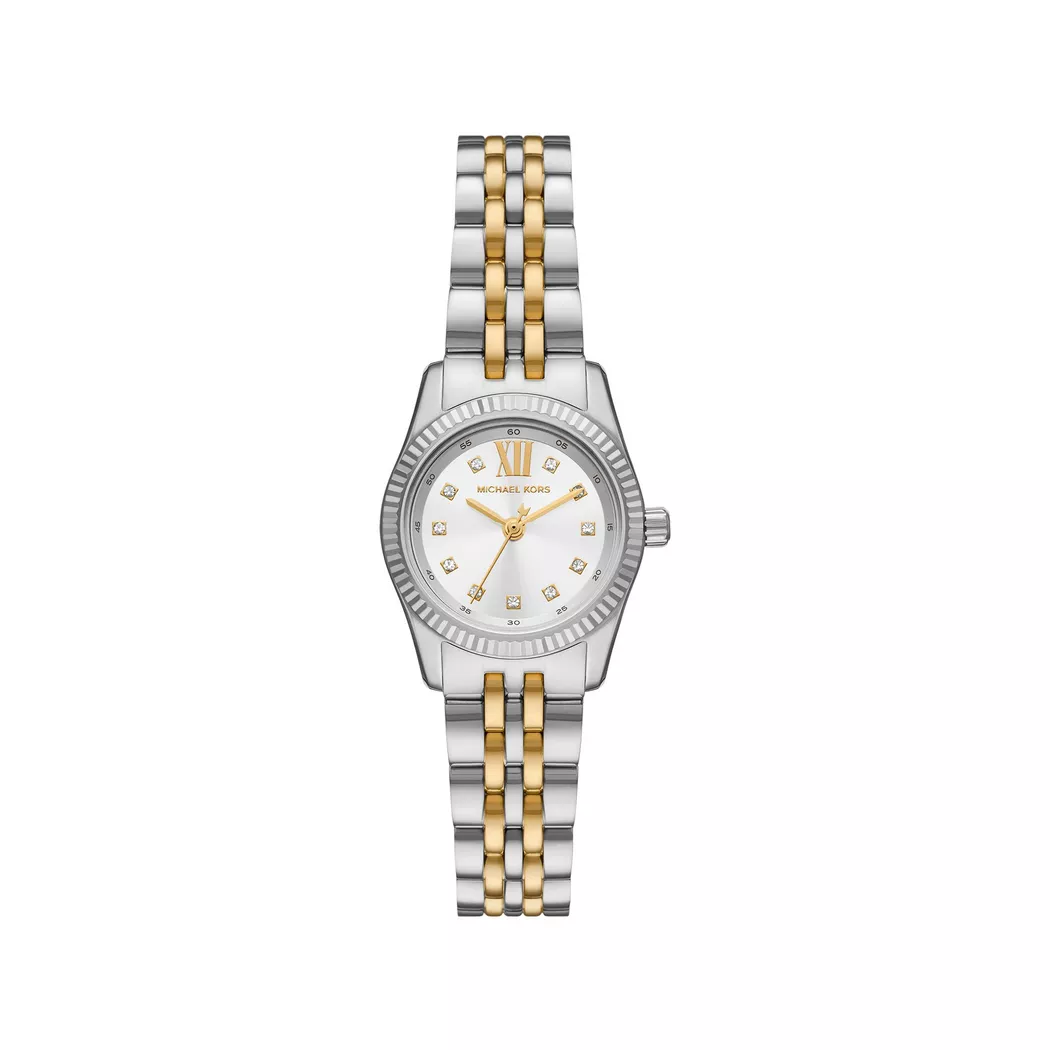 Quarzuhr MICHAEL KORS "LEXINGTON", silber (silberfarben, goldfarben), Armbanduhren, Damen, Quarzuhr, Armbanduhr, Damenuhr, Edelstahlarmband