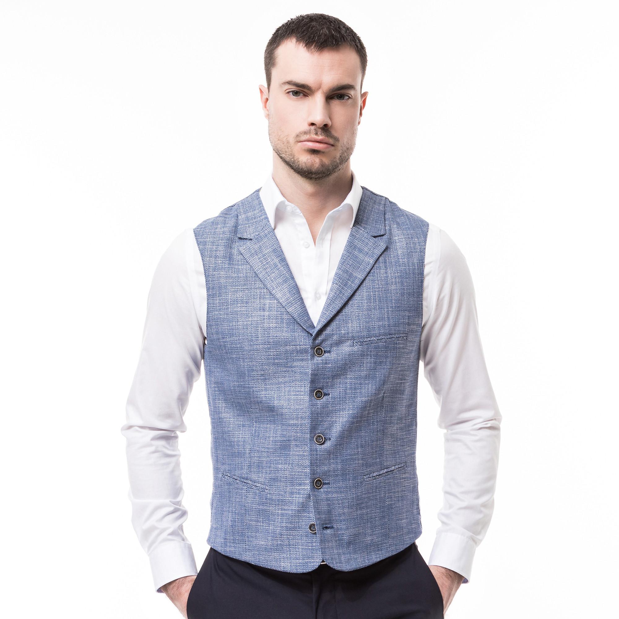 Image of Gilet, Modern Fit Herren Hellblau 46