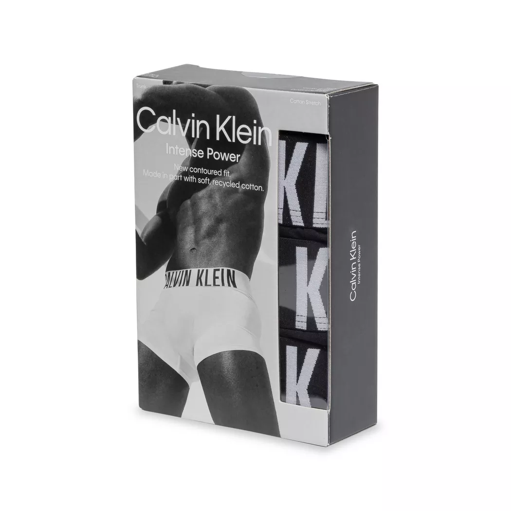 Calvin Klein LV00NB4392 3-Pack Cotton Stretch Trunks Black